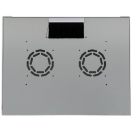 XtendLan 7U/520x400, na zeď, jednodílný, rozložený, skleněné dveře, šedý