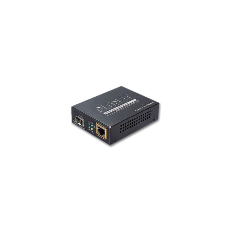 Planet GTP-805A konvertor RJ45/SFP, 1Gbps, PoE injektor 802.3at