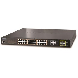 Planet GS-4210-24P4C L2 switch, 28x1Gb, 4x1Gb SFP, 24x PoE 802.3at 220W