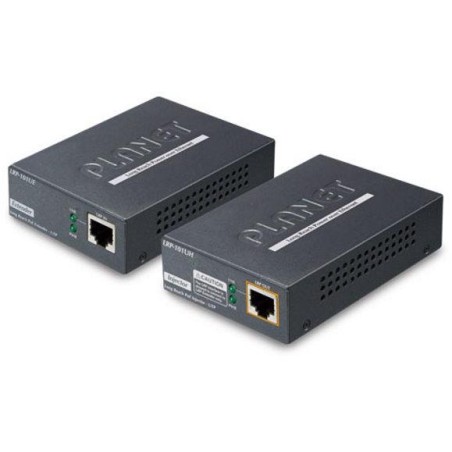 Planet LRP-101U-KIT, UTP PoE extender 10/100Base-TX, IEEE802.3at-30W,EFT+ESD, dosah 500m, -20 až 70°C