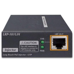 Planet LRP-101U-KIT, UTP PoE extender 10/100Base-TX, IEEE802.3at-30W,EFT+ESD, dosah 500m, -20 až 70°C