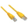 Kabel krosowy Solarix CAT6 SFTP PVC 2m żółty odporny na zaczepy C6-315YE-2MB