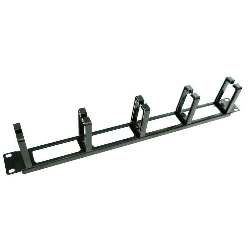 XtendLan Vyvazovací panel 1U, plastové úchyty,průchozí