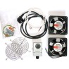 XtendLan Ventilácia pre nástenné rozvádzače, termostat, 2 ventilátory, napájací kábel, spoj. materiál