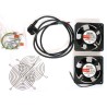 XtendLan Ventilácia pre nástenné rozvádzače, 2 ventilátory, napájací kábel, spojovací materiál