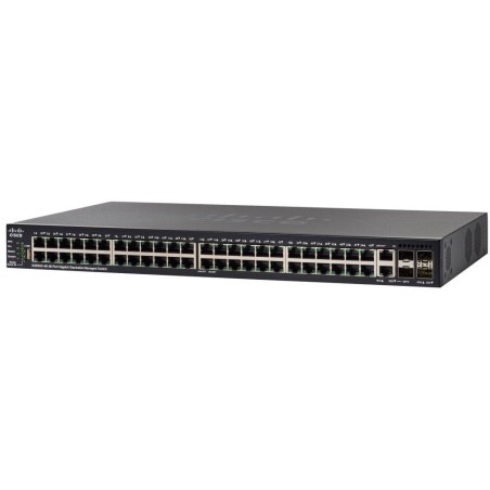 Cisco switch SG550X-48-K9-EU, 48x10G, 2x 10G SFP+, 2x 10GBase-T, stack, management