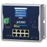 Planet WGS-5225-8T2SV flat L3 switch, 8x1Gb, 2x2.5Gb SFP, 12-48VDC/24VAC, -20~70°C, IP30, fanless, touch LCD