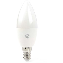 NEDIS Wi-Fi chytrá LED žárovka/ E14/ svíčka/ 4,9W/ 230V/ 470lm/ teplá až studená bílá/ 2700 - 6500K/ stmívatelná/ bílá