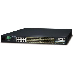 Planet SGS-6341-16S8C4XR L3 switch, 8x1Gb, 24x1Gb SFP, 4x10G SFP+, HW/IP stack, 2x power-in, VSF/Cluster