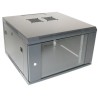 XtendLan 6U/600x600, wall-mounted, one-piece, glass door
