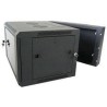 XtendLan 12U/600x550, wall-mounted, two-part, glass door