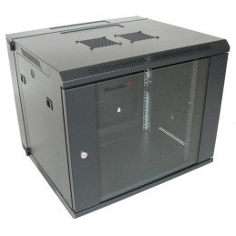 XtendLan 9U/600x550, na zeď, dvoudílný, skleněné dveře