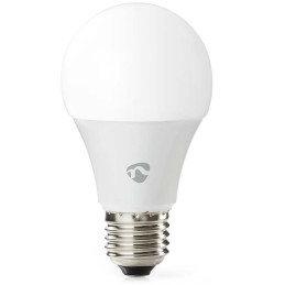 NEDIS Wi-Fi chytrá LED žárovka/ E27/ A60/ 9W/ 230V/ 806lm/ teplá až studená bílá/ 2700 - 6500K/ RGB/ bílá