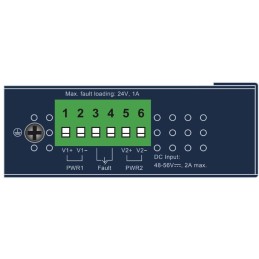 Planet IPOE-171-60W PoE injektor IEEE802.3bt, 60W, DIN, IP30, -40~75°C
