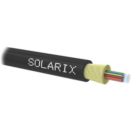 Solarix optický kabel DROP1000 24vl 9/125 4,0mm LS0H Fca černý, 500m, SXKO-DROP-24-OS-LS0H