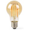 Żarówka LED NEDIS Wi-Fi smart filament/ E27/ A60/ 7W/ 806lm/ ciepła biel/ 1800 - 3000K/ szkło/ złoto