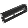 Solarix RAIL-3U-DIN-BK Panel instalacyjny 3U z szyną DIN do szafy 19", BK RAL9005