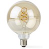 NEDIS Wi-Fi smart LED filament bulb/ E27/ G125/ 4.9W/ 230V/ 360lm/ warm to cold white/ 1800 - 6500K/ dimmable