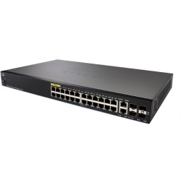 Cisco switch SF350-24P, 24x10/100 (PoE+) + 2xComboGbE/GSFP + 2xSFP