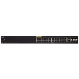 Cisco switch SF350-24P, 24x10/100 (PoE+) + 2xComboGbE/GSFP + 2xSFP