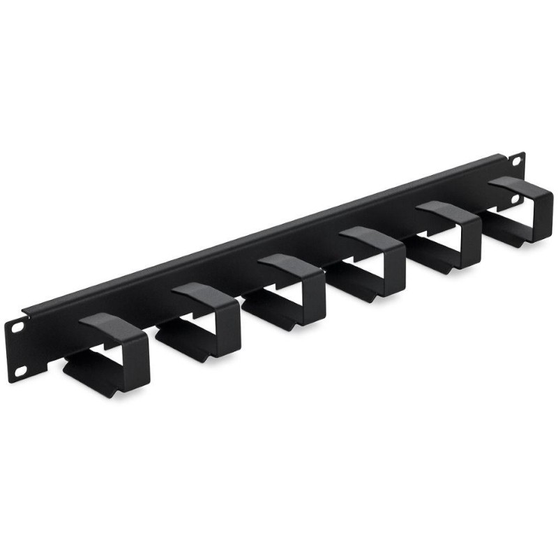 Triton 19' vyvazovací panel 1U, 6x vyvazovací háček 70x27mm, černý