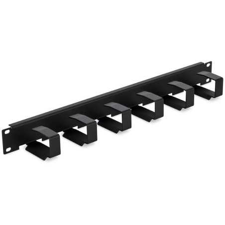 Triton 19' vyvazovací panel 1U, 6x vyvazovací háček 70x27mm, černý