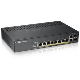Zyxel GS1920-8HPv2  10 Port Smart Managed Switch 8x Gigabit Copper and 2x Gigabit dual pers., hybird mode, standalone or