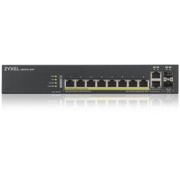 Zyxel GS1920-8HPv2  10 Port Smart Managed Switch 8x Gigabit Copper and 2x Gigabit dual pers., hybird mode, standalone or