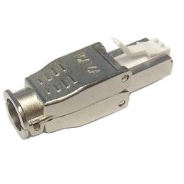 XtendLan Konektor STP RJ45 CAT6A, drát, stíněný, bez nástoje