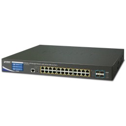 Planet WS-2864PVR, WLAN kontrolér pro 64x AP, 4x 10Gb SFP+, 24x 1Gbps, PoE 802.3at 400W, L3 Web/SNMP, VLAN, ACL, IGMP