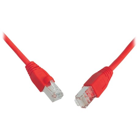 Solarix Patch kabel CAT5E SFTP PVC 5m červený snag-proof C5E-315RD-5MB