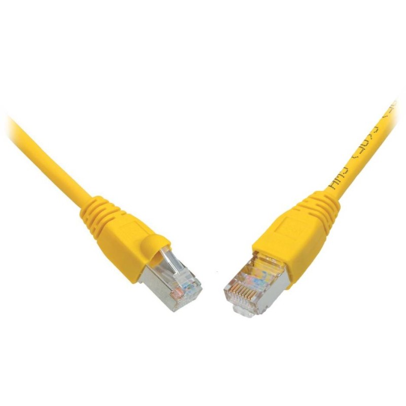 Solarix Patch kabel CAT5E SFTP PVC 5m žlutý snag-proof C5E-315YE-5MB