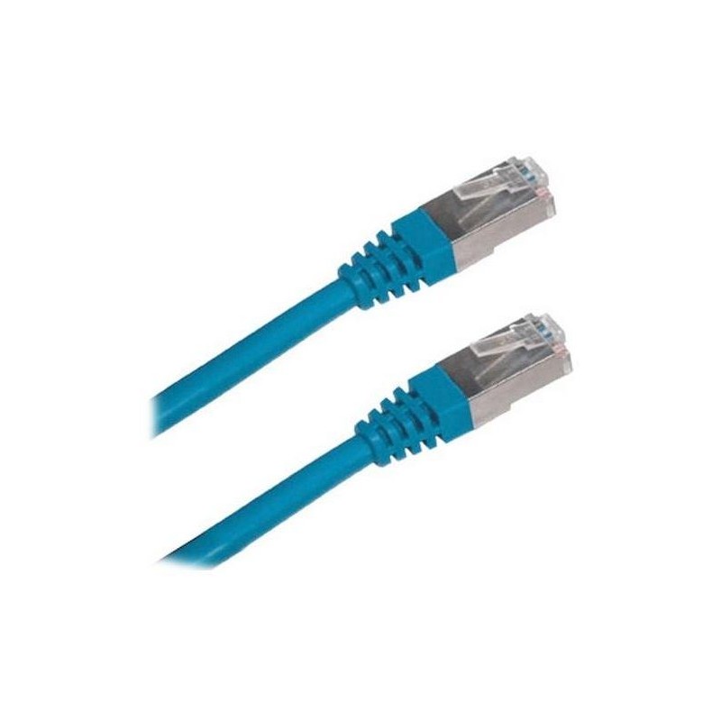 XtendLan Patch kabel Cat 6A SFTP LSFRZH 0,25m - modrý