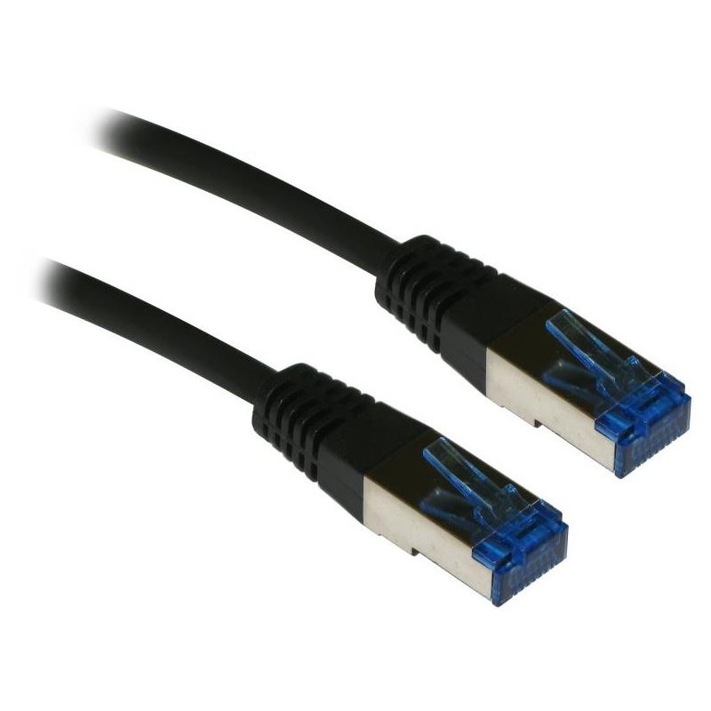 XtendLan Patch kabel Cat 6A SFTP LSFRZH 0,25m - černý