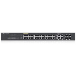 Zyxel GS1920-24HPv2 28-port Gigabit WebManaged PoE Switch, 24x gigabit RJ45, 4x gigabit RJ45/SFP, 802.3at, 375W pro PoE