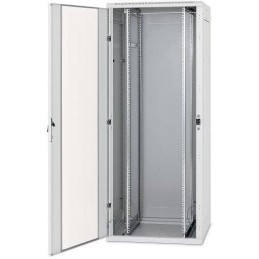 Triton 19" rozvaděč stojanový 42U/800x1000, typ RT, nosnost 1200kg, skleněné dveře, RAL7035, šedý