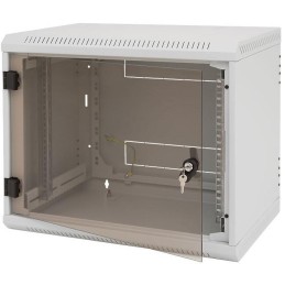 Triton 19' rozvaděč jednodílný 9U/500mm vylamovací otvor pro ventilátor RAL7035