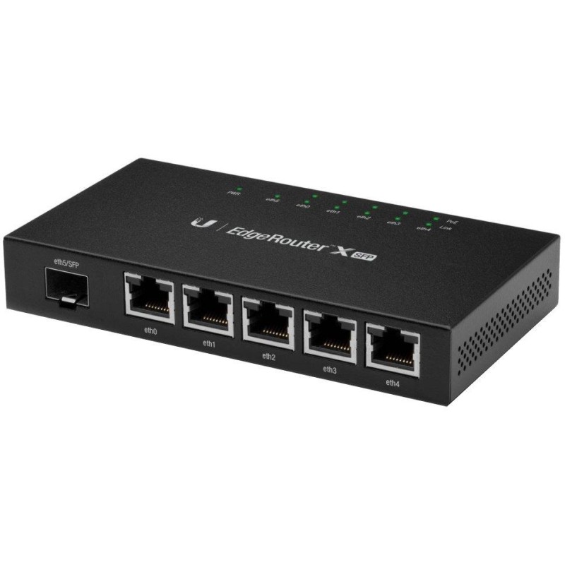 Ubiquiti EdgeRouter X SFP - 5x GbE port, 1x SFP port, 5x PoE 24V (PoE budget 50W)