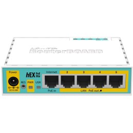 MikroTik RouterBOARD RB750UPr2 hEX PoE lite 64 MB RAM, 650 MHz, 5x LAN,1x USB, PoE vč. L4