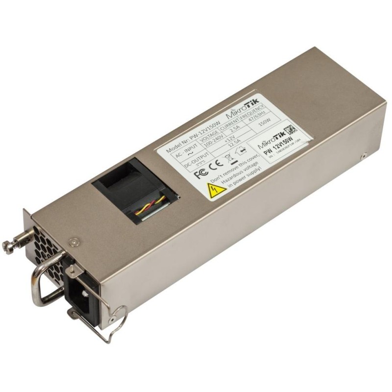 MikroTik Náhradní Hot Swap zdroj pro CCR1072-1G-8S+, CCR2216-1G-12XS-2XQ, CRS504-4XQ-IN, 12V, 150W