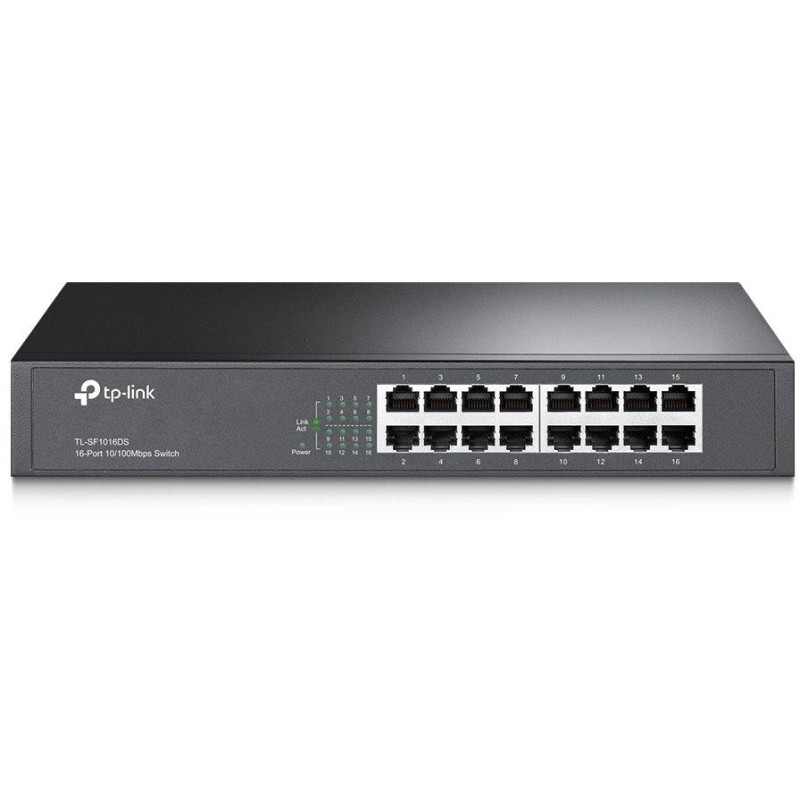 TP-Link TL-SF1016DS/ switch 16 x 10/100 Mbs/ 13" rack/ kovový