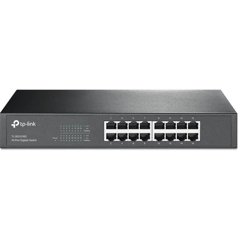 TP-Link TL-SG1016D/ switch 16x 10/100/1000Mbps/ desktop/ rack-mount
