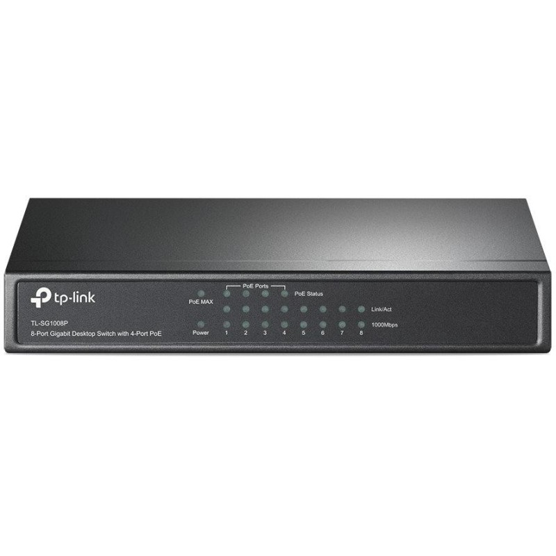 TP-Link TL-SG1008P/ switch 8x 10/100/1000Mbps/ 4x PoE/ 55W /