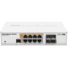 MikroTik Cloud Router Switch CRS112-8P-4S-IN, 8x GbE PoE/PoE+, 4xSFP, L5, 2x PSU (PoE budget 65 + 75 W)