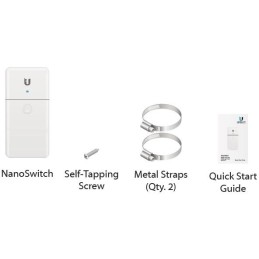 Ubiquiti NanoSwitch Outdoor GbE 24V 1xPoE-In, 3xPoE-Out Passthrough Switch
