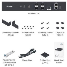 Ubiquiti UFiber OLT 4 - 4x GPON port, 1x SFP+ port, 35W + 1x UFiber GPON B+ modul
