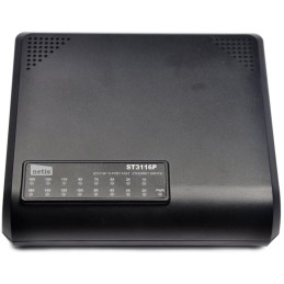 STONET by Netis ST-3116P  Switch 16x 10/100, plastový, GREEN, na stěnu/stůl