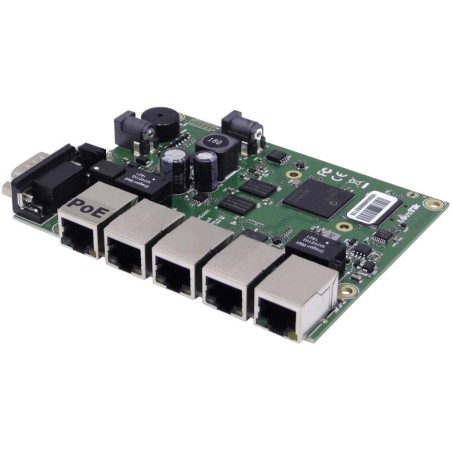 MikroTik RouterBOARD RB450Gx4, 1 GB RAM, IPQ-4019 (716 MHz), 5× GbE, 802.3af/at, licence L5