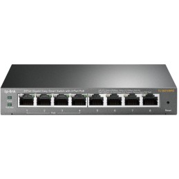 TP-Link TL-SG108PE / Easy Smart Switch / 8x 10/100/1000Mbps/ VLAN / QoS / IGMP Snooping / steel case