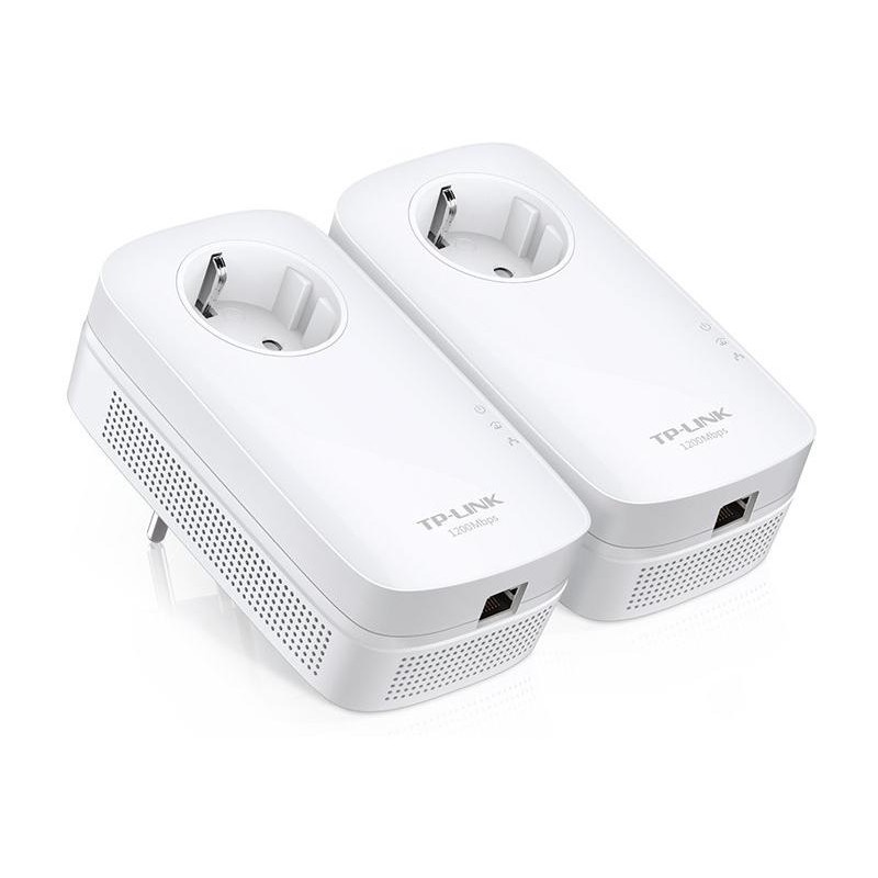 TP-Link TL-PA8010P Powerline ethernet/ Starter Kit s průchozí zásuvkou (1200 Mbps), 2ks